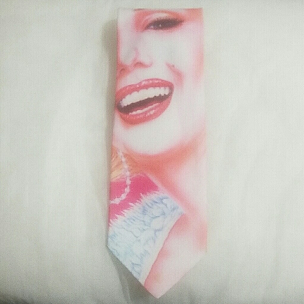 Mens Marilyn Monroe Pink Tie